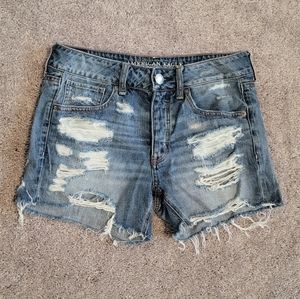 Distressed American Eagle Tomgirl Shorts